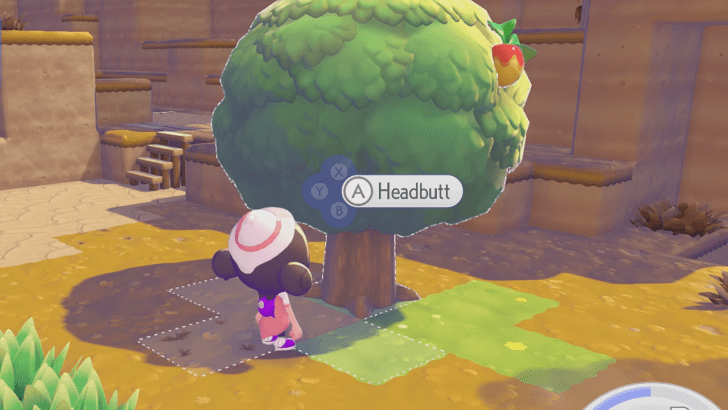 Headbutt usable on a Berry tree