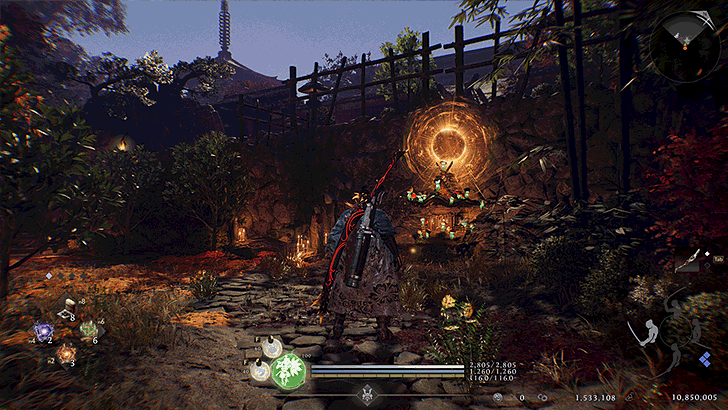 Ryotan Temple - Main Gate Overworld Location