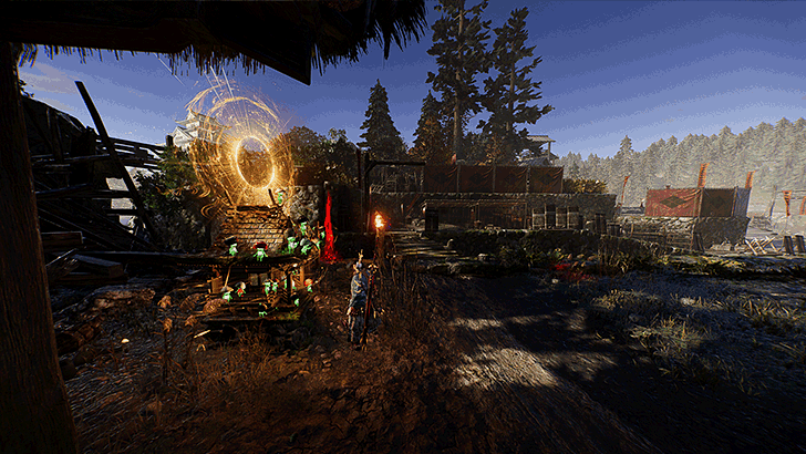 Futamata Castle - Castle Town Overworld Location