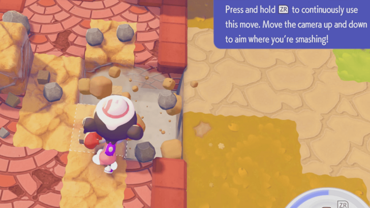 Use the Camera to Aim Rock Smash