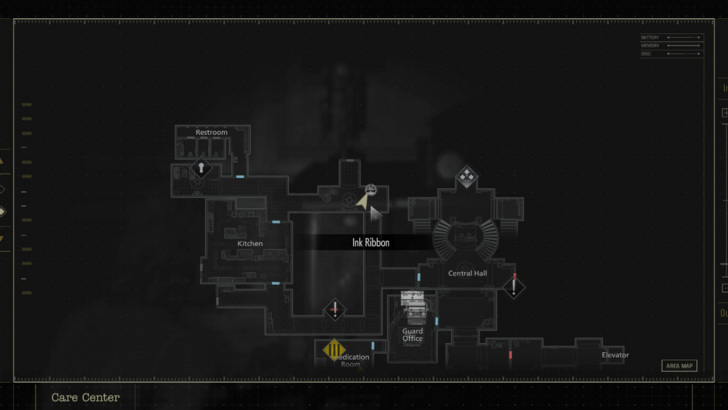 Ink Ribbon Map Location