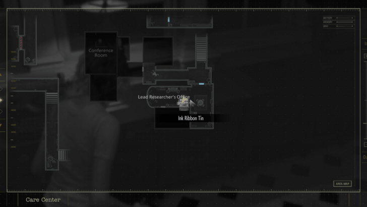 Ink Ribbon Tin Map Location