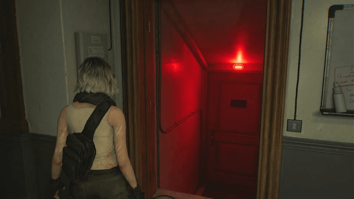 Go to the Door With a Red Light