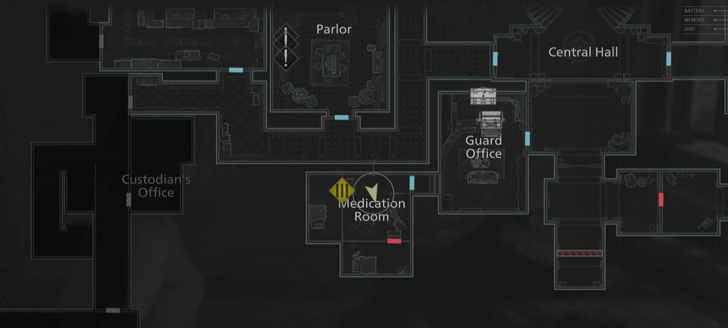 West Wing Keycard Map Location