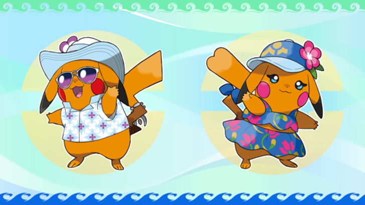 Pokémon Winds and Waves Mr. Windychu and Ms. Wavychu