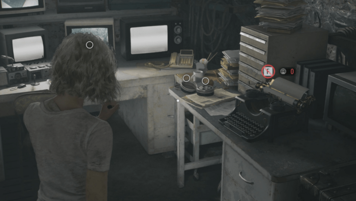 Care Center Basement Security Office Typewriter