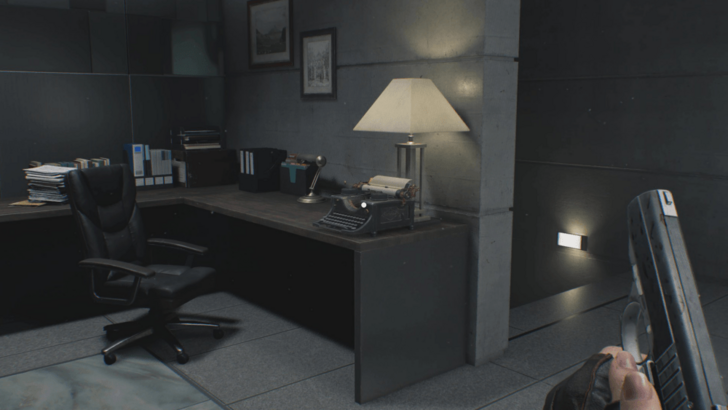 Care Center Courtyard Reception Typewriter