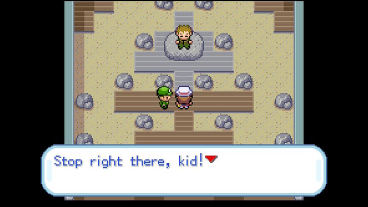 pokemon firered and leafgreen fighting kid in brock