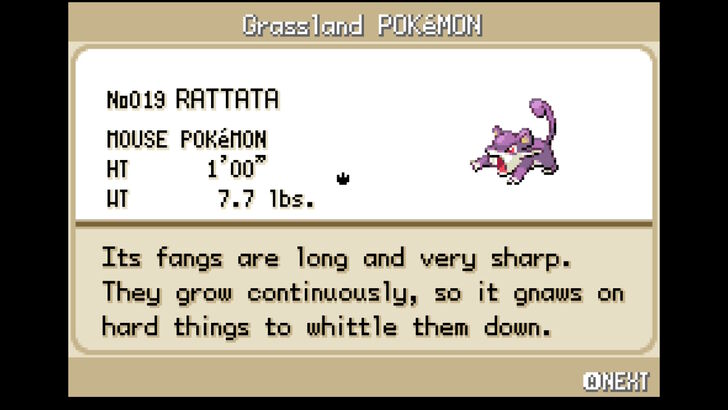 pokemon firered rattata