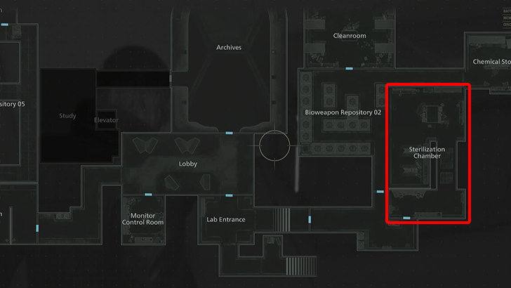 Sterilization Chamber Location