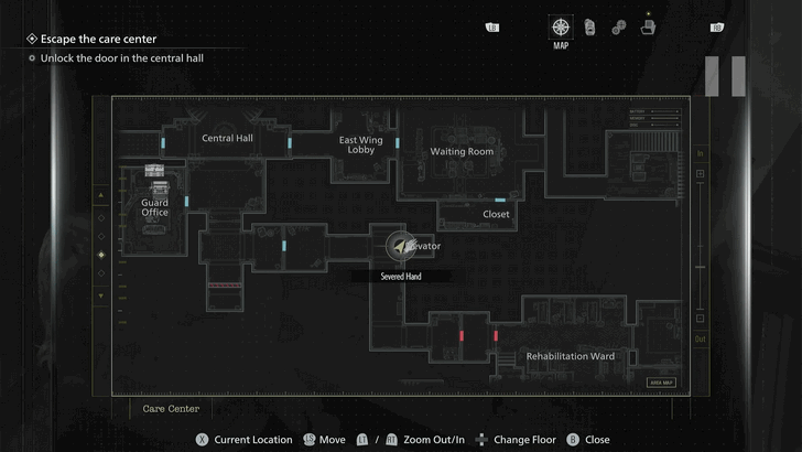 Severed Hand Map Location