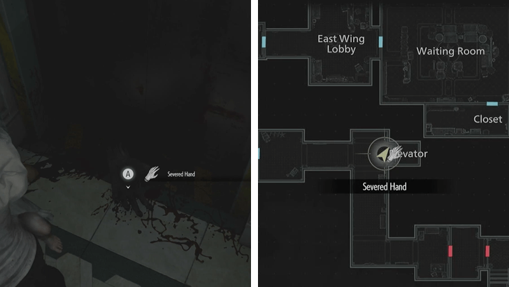 Severed Hand Location