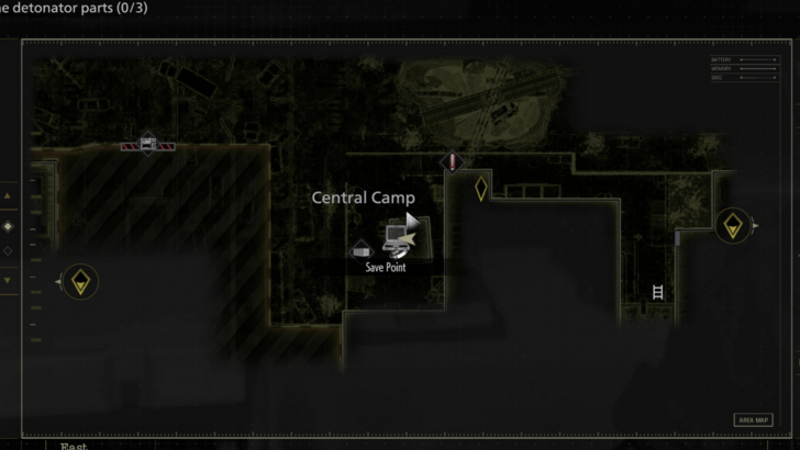 East Raccoon City Central Camp Computer Map