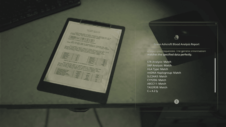 Grace Ashcroft Blood Analysis Report