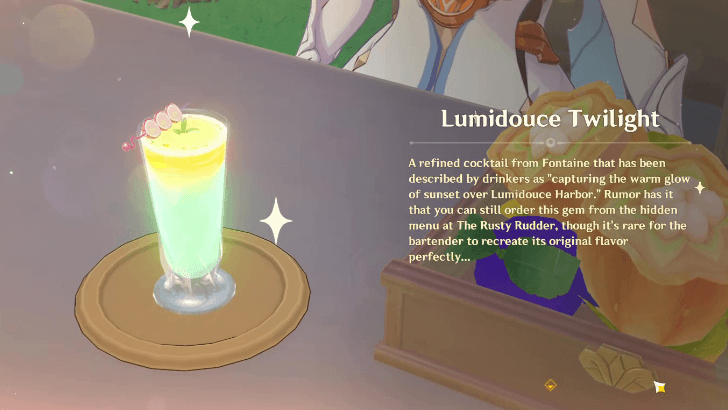 Genshin - Lumidouce Twilight Drink