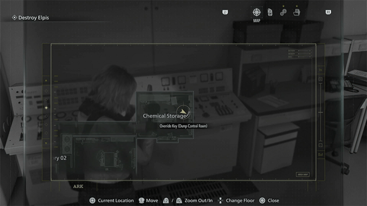 Dump Control Room Override Key Map Location