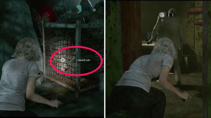 Makeshift Knife and Stalking Zombie