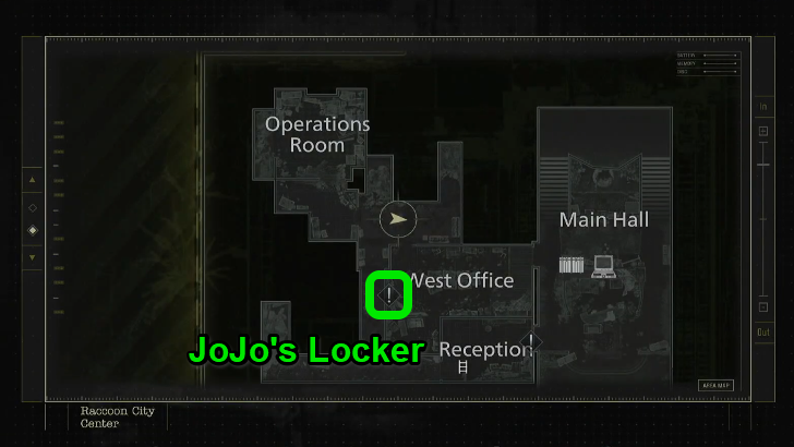Locker key Map Location