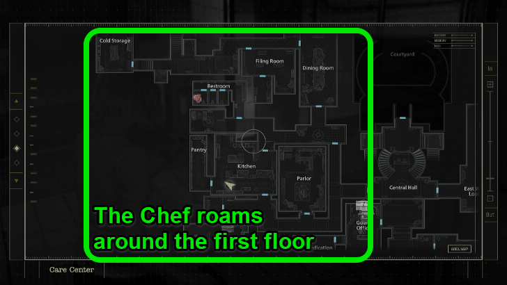 Pantry Key Map Location