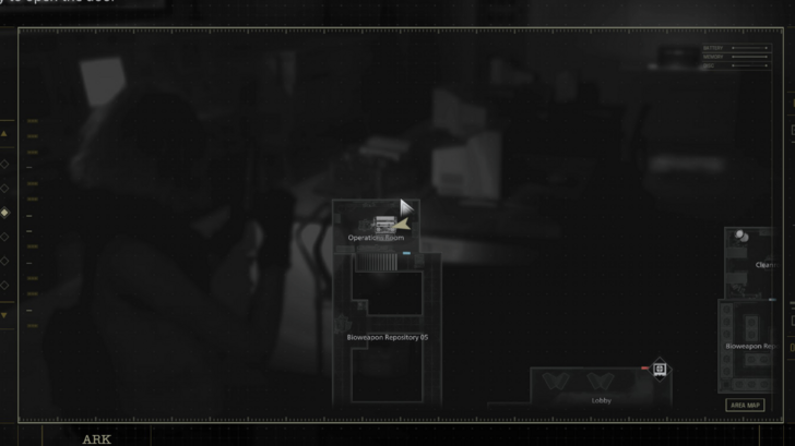 ARK Facility Operation Room Typewriter Map