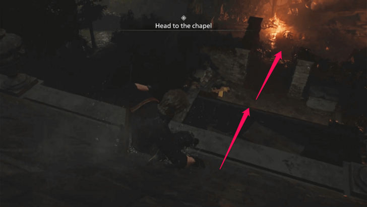 Jump down from the balcony