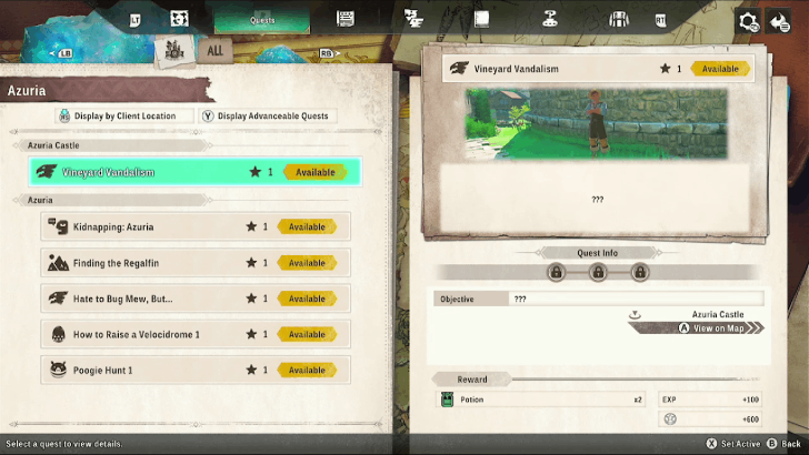 Complete Available Side Quests