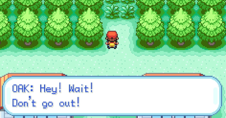 Find Professor Oak in Route 1