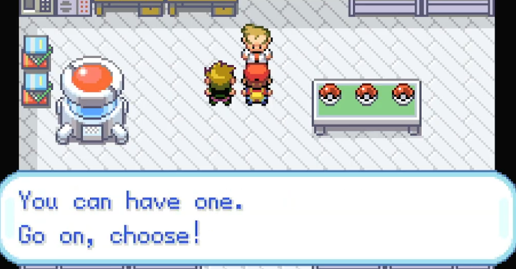 Select Your Starter Pokemon