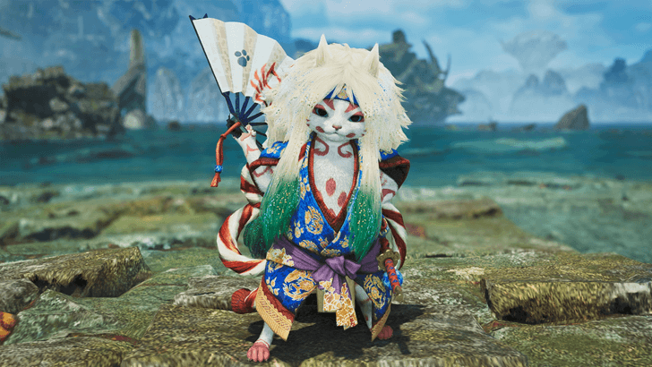 Felyne Azure Era α Palico Equipment