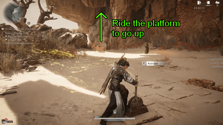Activate the Lever for the Platforms