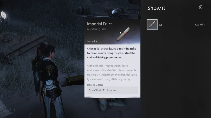 Submit the Imperial Edict to Li