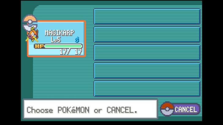 Bring a Weak Pokemon