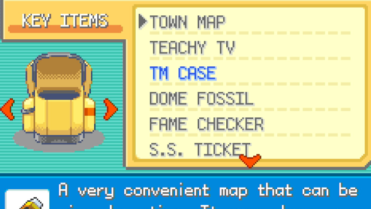 Pokemon FRLG - Key Items