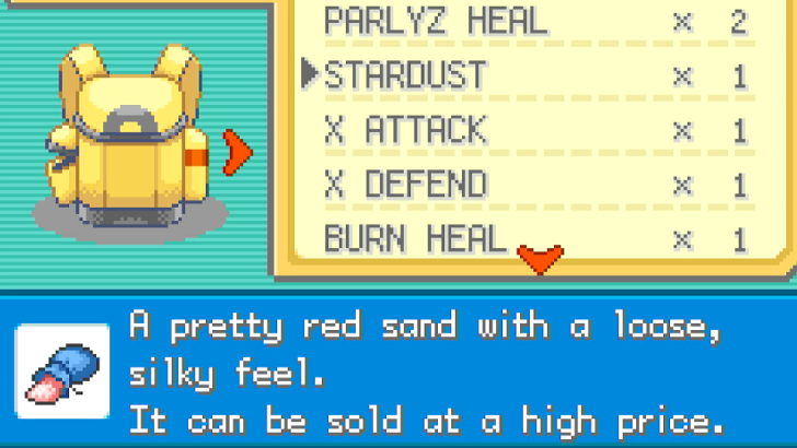 Pokemon FRLG - Miscellaneous Items