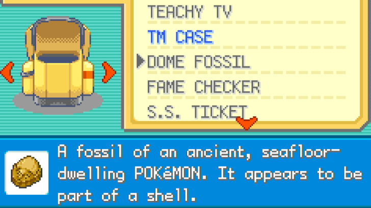 Pokemon FRLG - Fossils