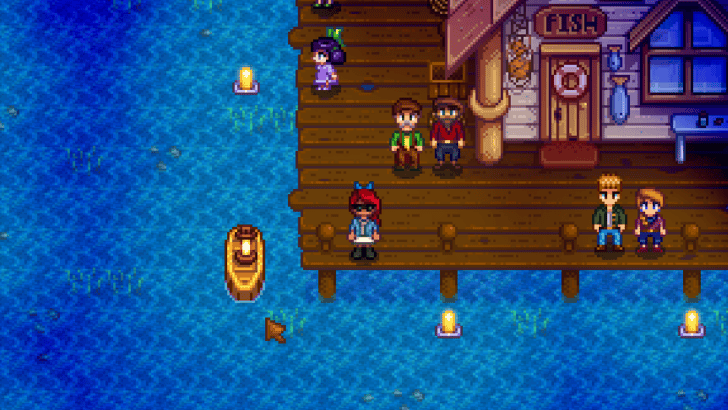 stardew dance of the moonlight jellies while waiting for jellyfish