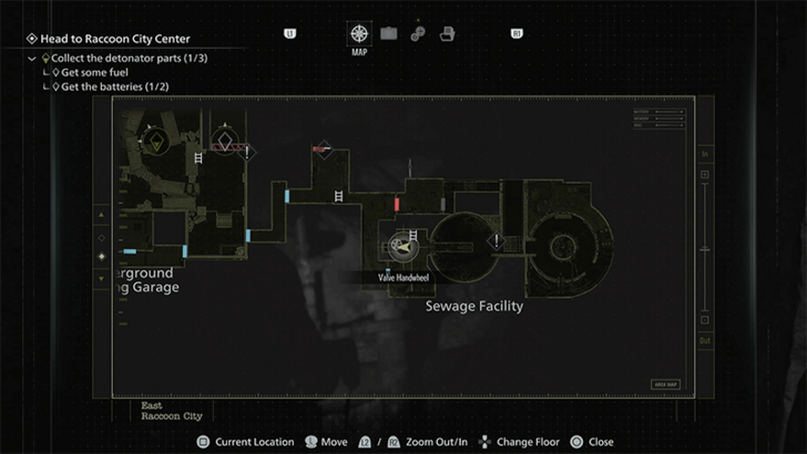 Valve Handwheel Map Location