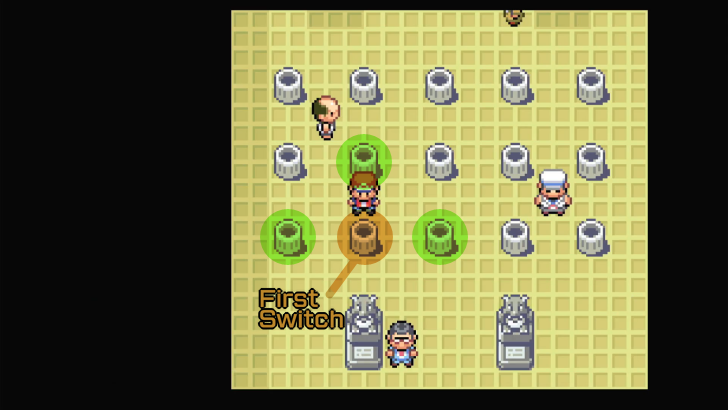 Vermilion Gym Puzzle Second Switch is Beside the First Switch
