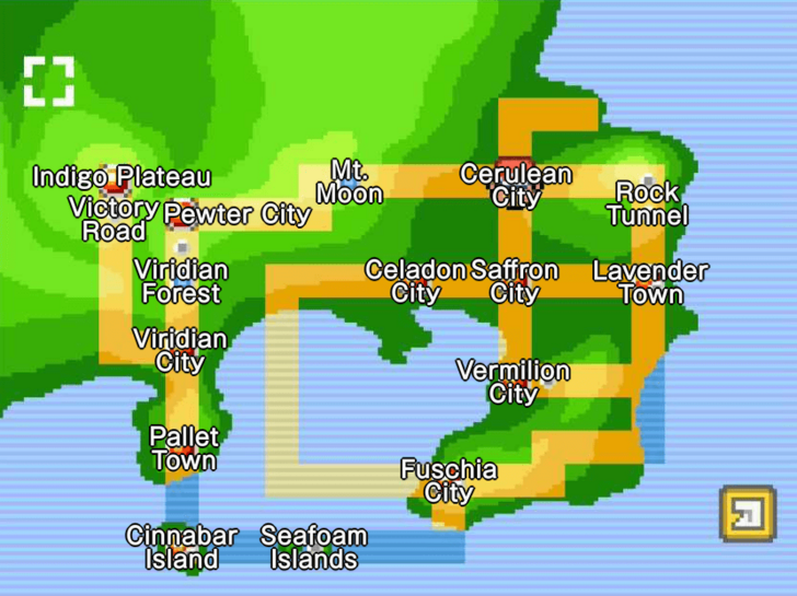 Kanto Map