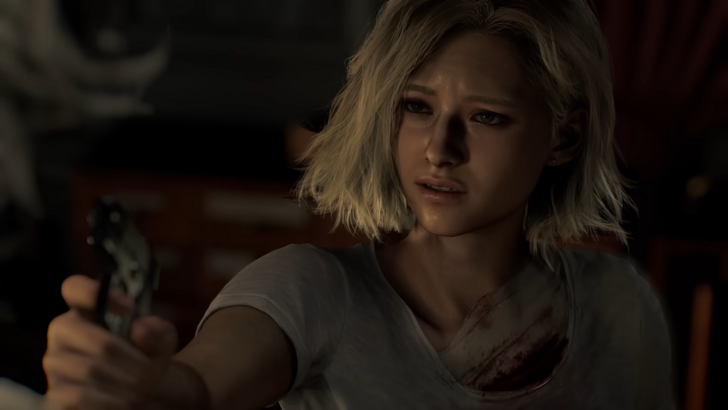 RE9 Grace Holding a Gun