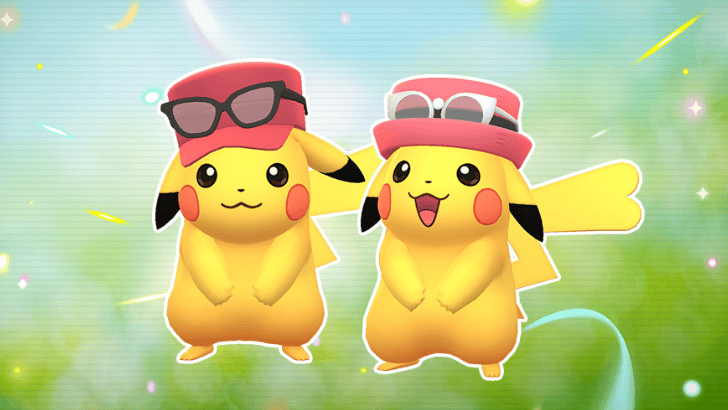 Pokémon GO Pikachu wearing Calem and Serena