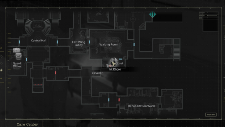 Ink Ribbon Map Location