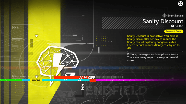 Sanity Discount Event