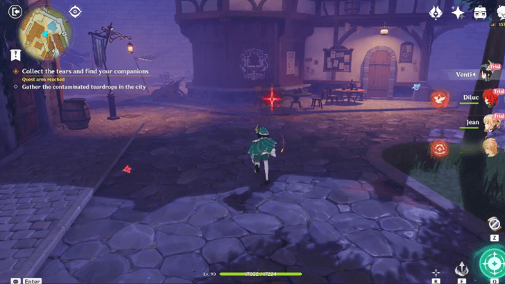 Genshin - Teardrop Crystal 1 and Diluc 2