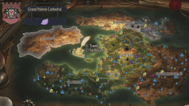 Unicorn Overlord - Unicorn and Maiden Map Location