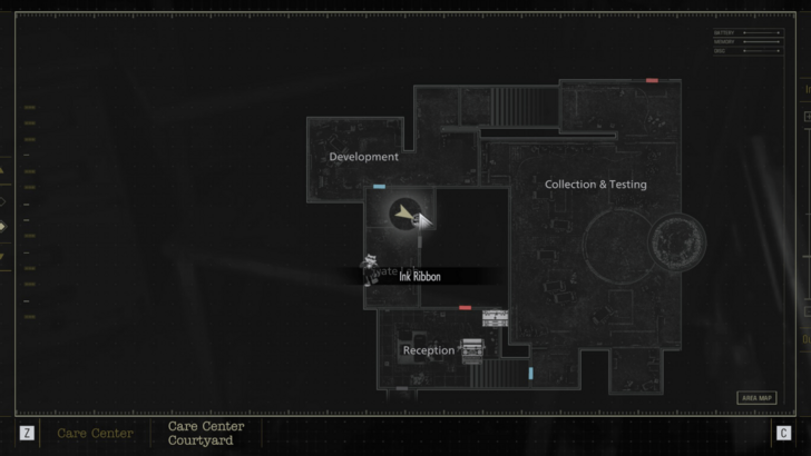 Ink Ribbon Map Location