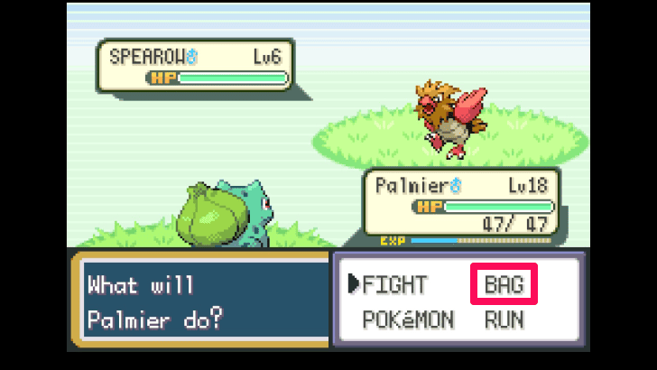 Open the Bag in Combat