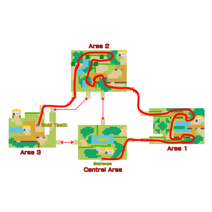 Gold Teeth Location in Safari Zone