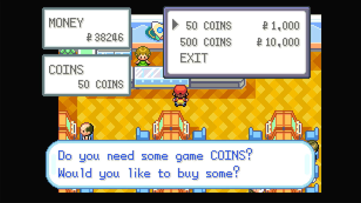 Buying Coins at the Game Corner