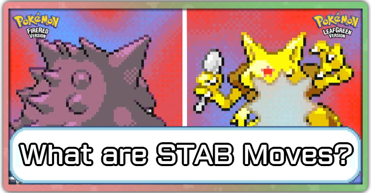 Pokemon FRLG - What are STAB Moves
